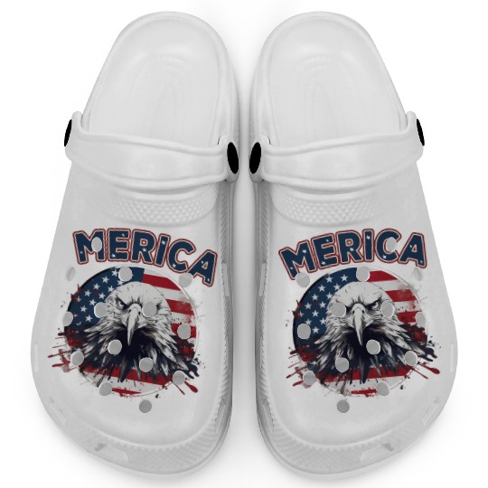 USA Independence Day 4th of July Labor Day Clogs