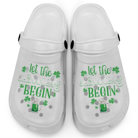 Let The Shenanigans Begin St Patricks Day Drinking Clogs