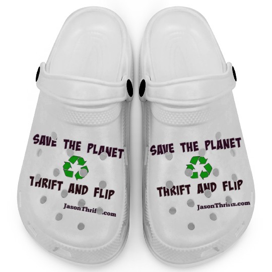Save The Planet Thrift And Flip Light Colors Clogs