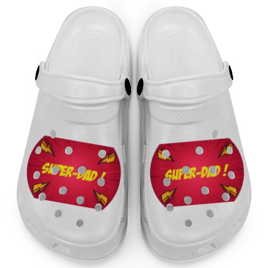 Super-dad super-hero Best dad Father's day Comics Clogs