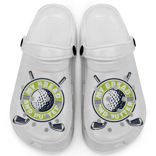 My Bread And Putter Player Pro Golfer Golfing Clogs