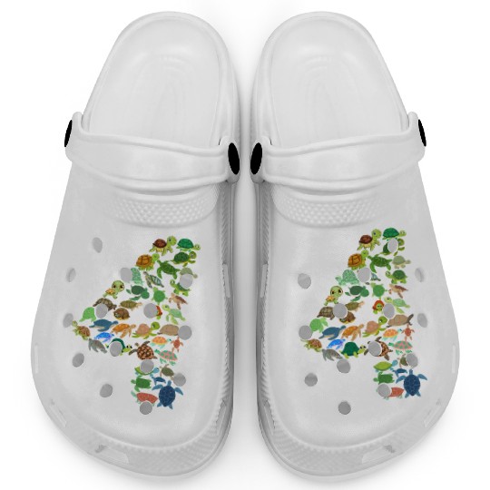 4th Birthday Sea Turtle Tortoise Theme 4 Year Old Clogs