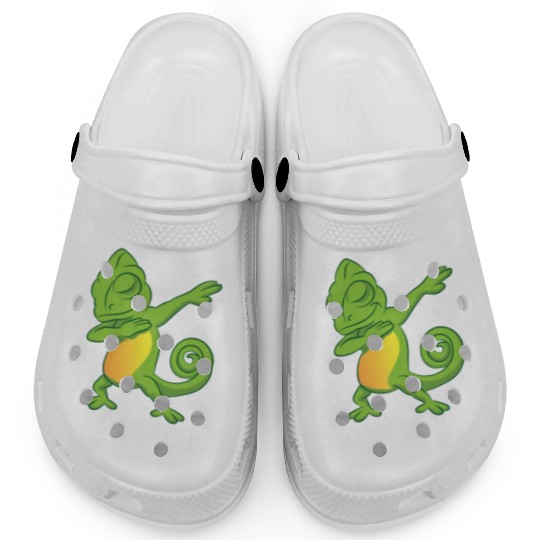 Dabbing Chameleon Sweet Clogs