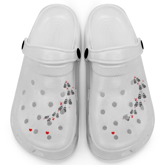 Peace Love Racing Funny Racing Lover Clogs