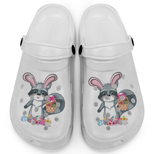 Raccoon Bunny Ears Easter Eggs For Clogs