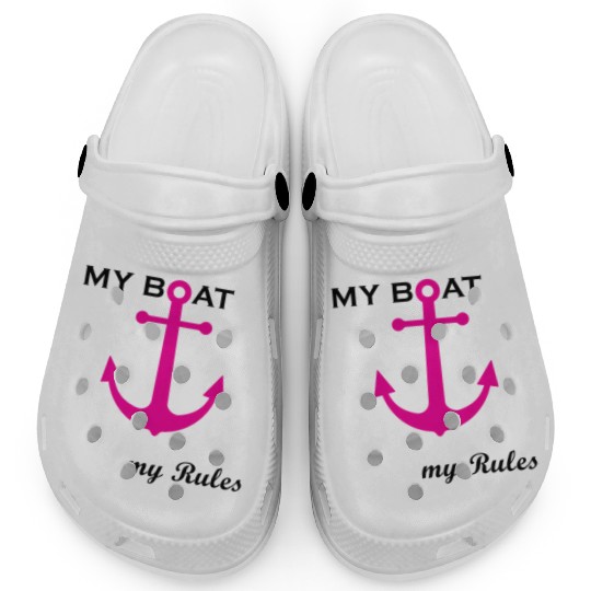 My Boat My Rules Female Captain Boating Sailing Clogs