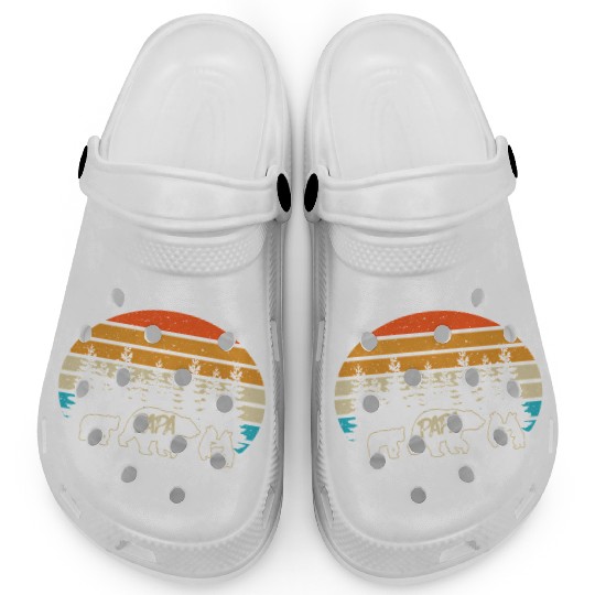 Papa Bear With Three Bear Cubs Clogs