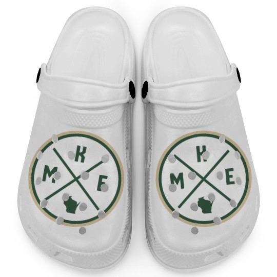 Milwaukee Circle Patch Green Clogs