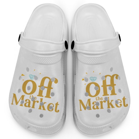 Off The Market Fiance Or Bride With Engagement Rin Clogs