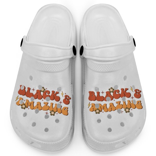Black And Amazing, Independence Day Clogs