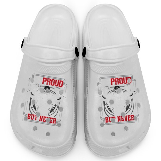 Be proud but never satisfied gym Clogs