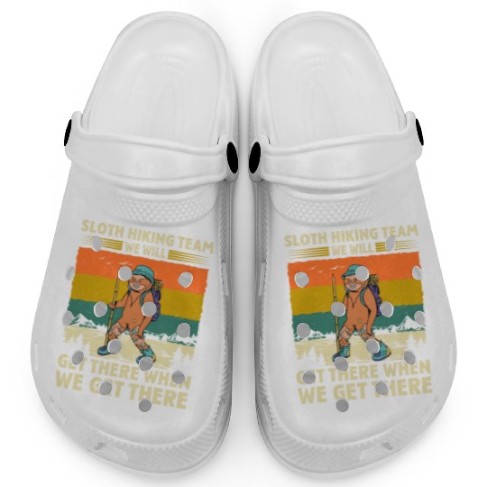 Sloth Hiking Team Wanderlust funny Mountaineer Clogs