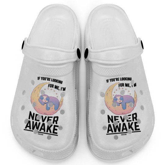 Sleeping sloth on the crescent Clogs