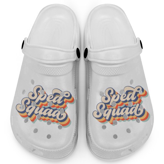 Vintage Sped Squad Special Ed Teacher Back To Scho Clogs