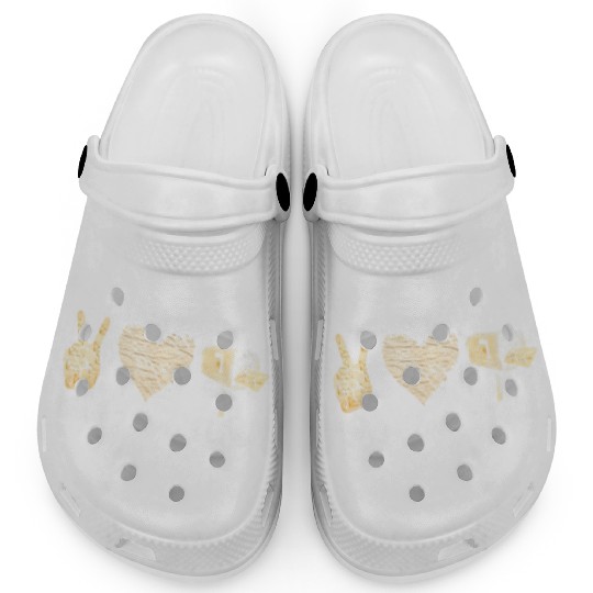 Peace Love Delivery Postal Worker Office Mail Man Clogs