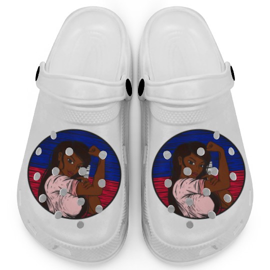 Patriotic Haitian Flag Haiti Proud Haitian Clogs