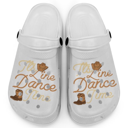 It's Line Dance Time Western Country Music Clogs