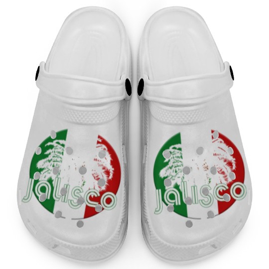 Jalisco Mexico Flag Native Palm Tree Mexican Clogs