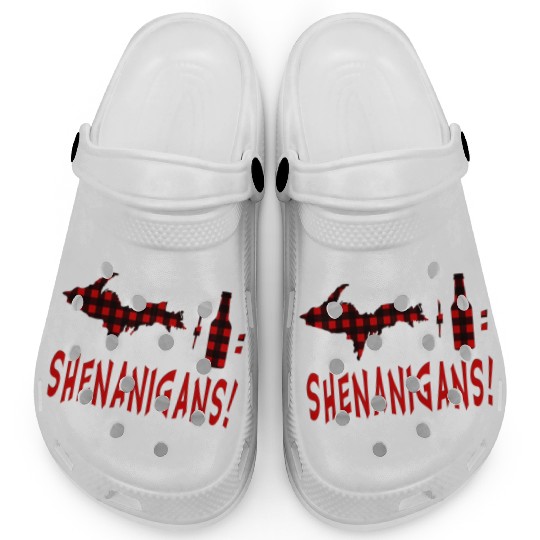 Up Drink Beer Wine Shenanigans Upper Peninsula Cam Clogs