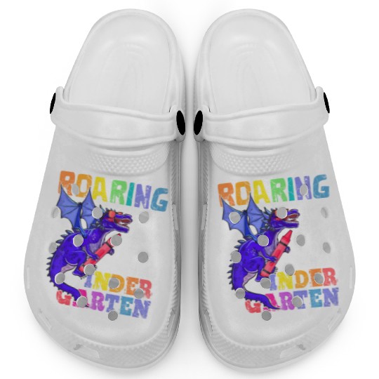 Roaring into Kindergarten Dragon Back to School Gi Clogs