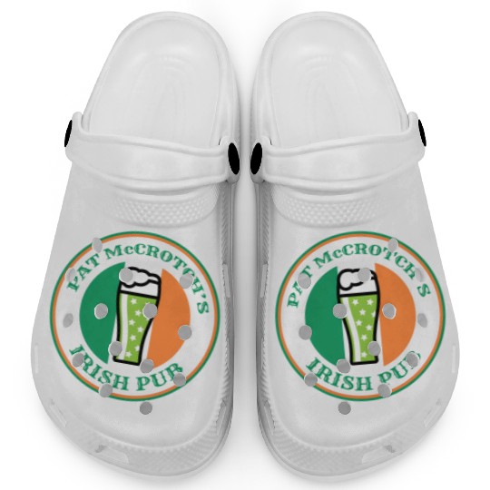 Pat Mccrotch'S Irish Pub Green Beer St Patric Day Clogs