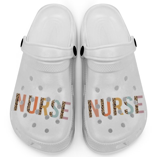 Oncology Nurse Leopard Print Nursing School Clogs