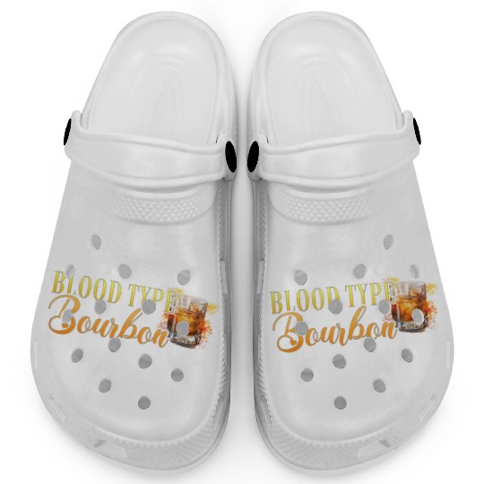 Blood Type Bourbon Cocktail Bartender Clogs