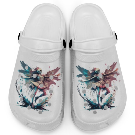Watercolor Skeleton Fairy Gothic Fairycore Grunge Clogs