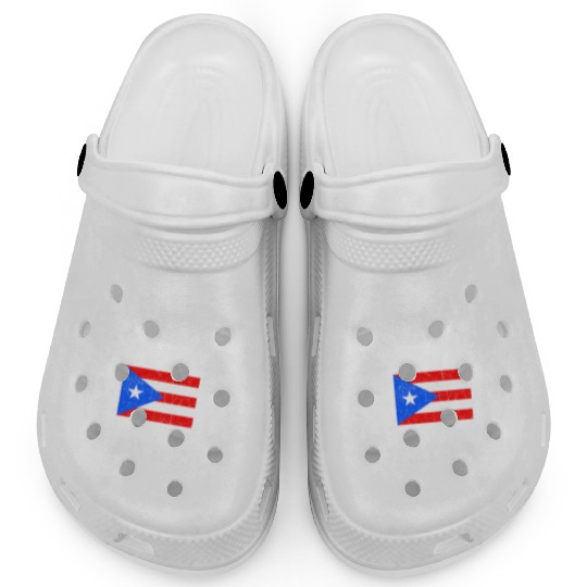 Fajardo Puerto Rico Boricua Flag Athletic Style Clogs