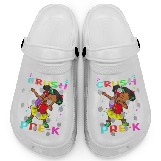 pre k hello pre-k first day back to school Melanin Clogs
