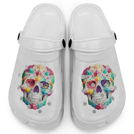 Jeweled Sugar Skull Clogs