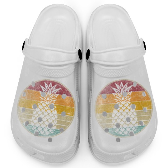 Pineapple Fruit Style 70S 80S Clogs