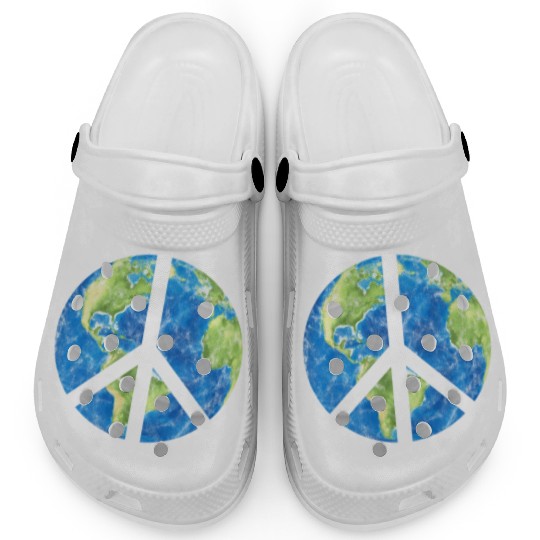 Peace On Earth World Peace Sign Clogs