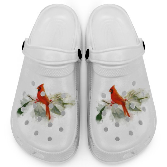 Wild Red Cardinal Bird Clogs