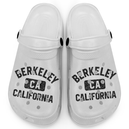 Berkeley Ca California Gym Style Gray W Distress Clogs