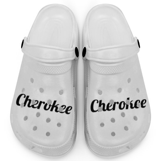 Top That Says The Name Cherokee Clogs