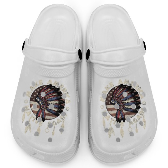 Make America Native Again Indigenous Peoples Day Clogs