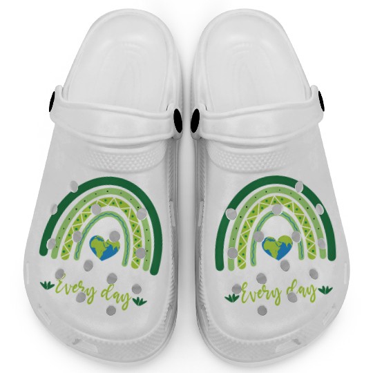 Earth Day Teacher Earth Day Everyday Rainbow Clogs