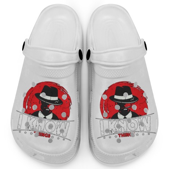 Detective I Know Things Law Enforcement Sheriff Clogs