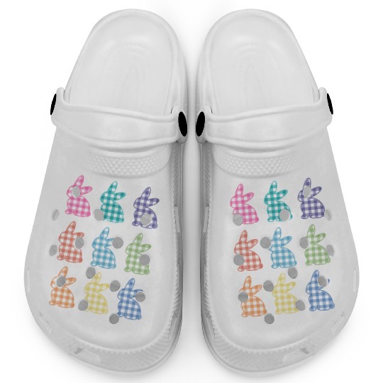 Easters For Plaid Easter Bunny Gingham Clogs