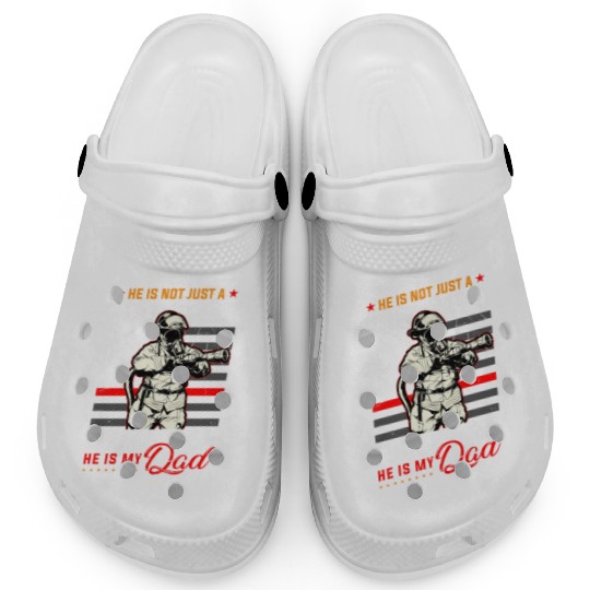 Proud Firefighter In A Fire Brigade Or Proud Clogs