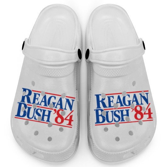 Reagan Bush '84 Republican Clogs