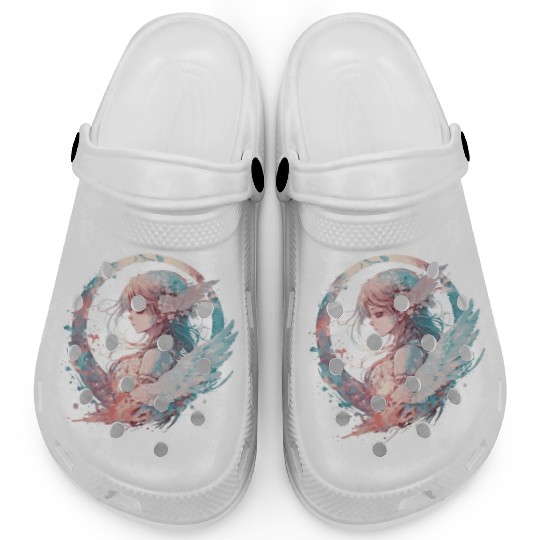 Watercolor Anime Fairy Cute Fairycore Pastel Goth Clogs