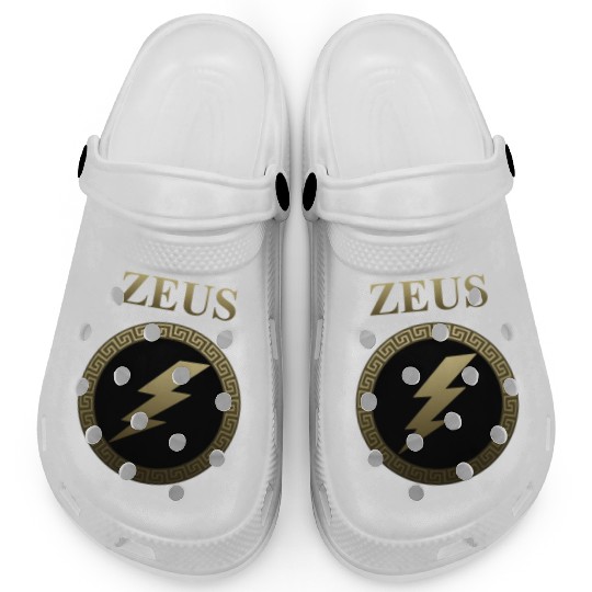 Zeus Ancient Greek God Thunderbolt Clogs