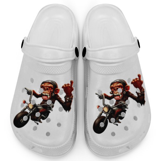 Zombie Raider Monkey Rockstar Clogs