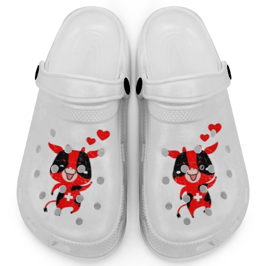 Switzerland Swiss Cow Clogs
