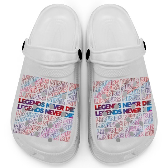 Legends Never Die T ShirtLegends Never Die Pattern Clogs