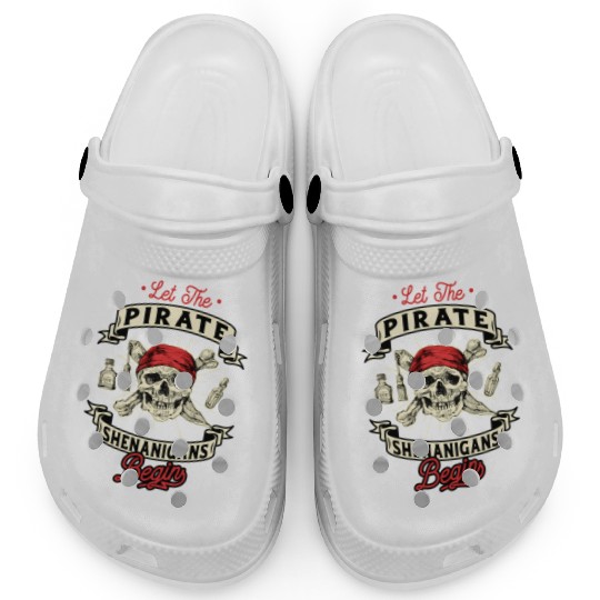 Let The Pirate Shenanigans Begin - Crossbones Clogs