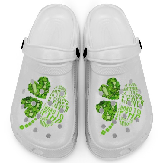 A Bartender Is Like A Four Leaf Clover Patrick'S Clogs