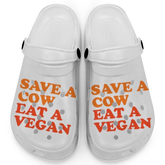Save A Cow Eat A Vegan Clogs